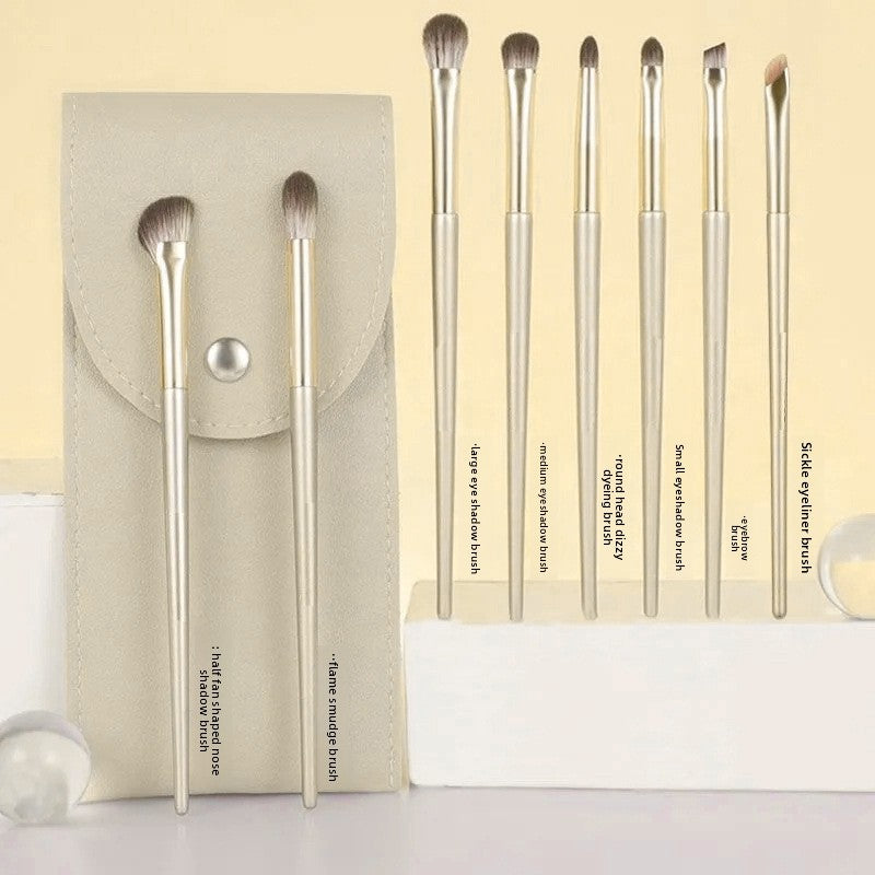 Gilded Makeup Brush Set with Travel Case