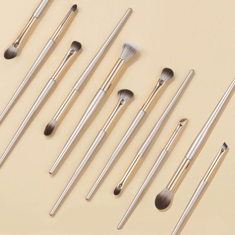 Gilded Makeup Brush Set with Travel Case