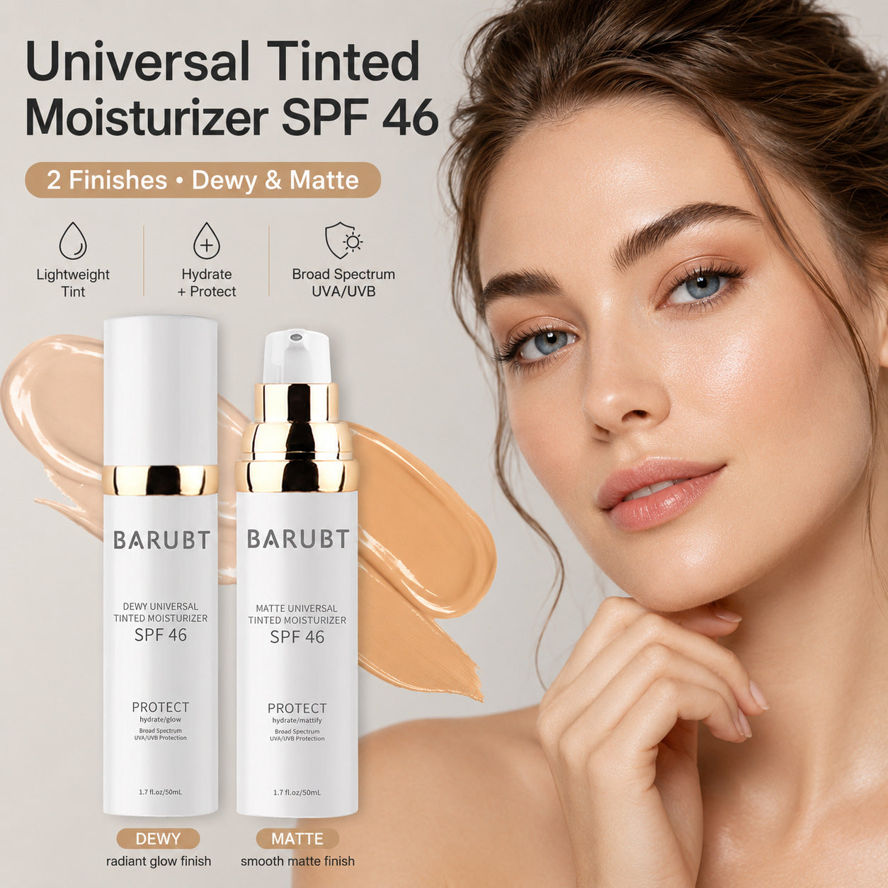 SPF46+ Tinted Moisturizer with Hydrating Formula
