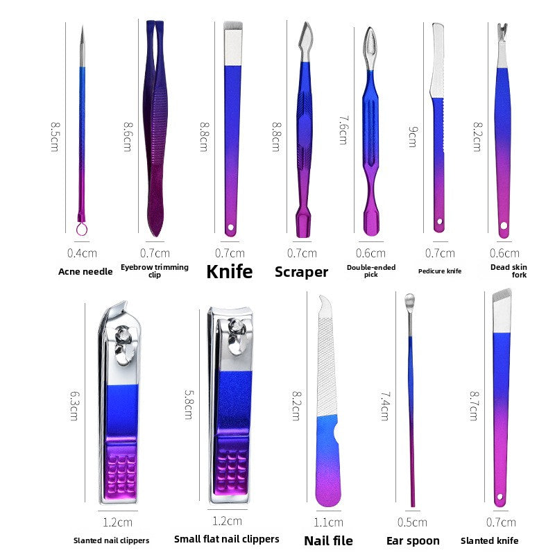 nail skin pedicure knife care gradient