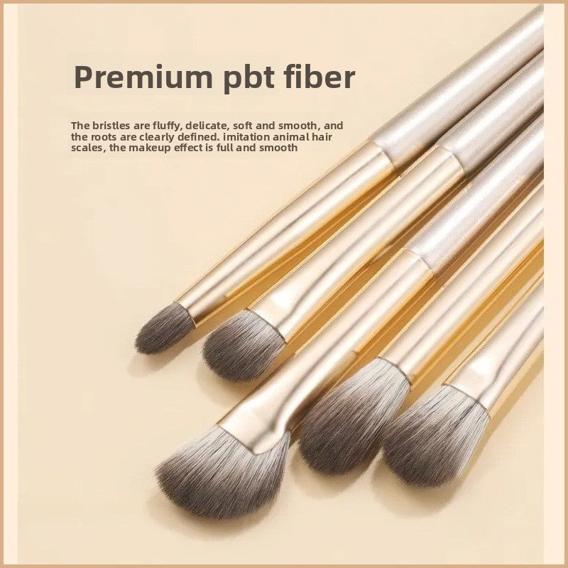 Gilded Makeup Brush Set with Travel Case