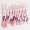 Pink Heart Makeup Brush Set